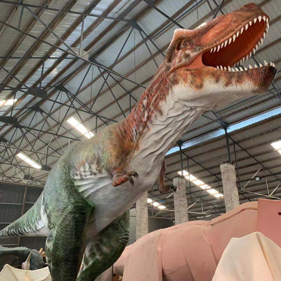 Büyük Gerçekçi Animatronic Dinozor T Rex Dinozor Heykeli Ve Oyun Alanı