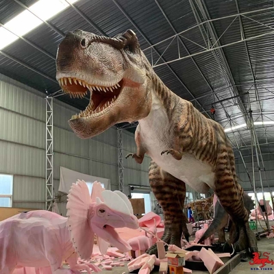 Dinosauro Animatronic realistico da 15 m Dinosauro T Rex di Jurassic Park a grandezza naturale