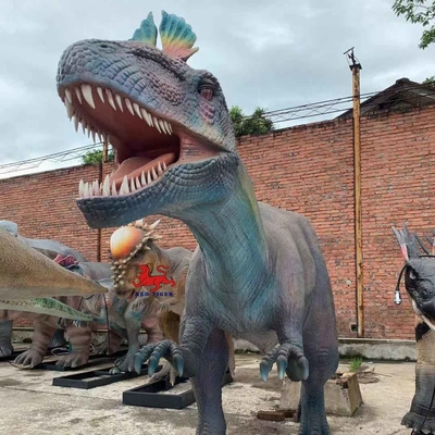 屋外の現実的なアニマトロニクス恐竜シミュレーション モデル アニマトロニクス恐竜