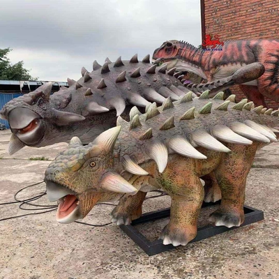 ไดโนเสาร์เคลื่อนไหว Animatronic สมจริง ขนาดชีวิต Ankylosaurus Type Dinosaurs
