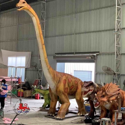 ジュラ紀の世界恐竜現実的なアニマトロニクス恐竜ブラキオサウルス モデル