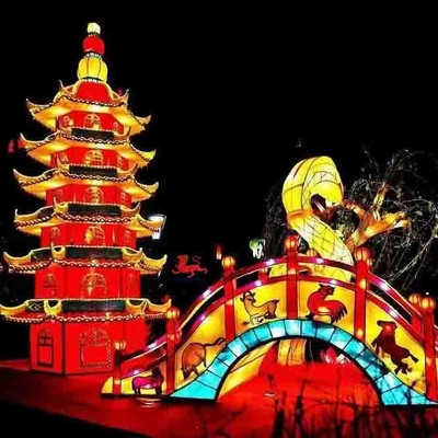 Linterna del festival chino del partido Linterna china tradicional impermeable