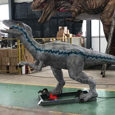 Theme Park Realistis Animatronic Dinosaur Raptor Dengan Gerakan Dan Kustomisasi Suara