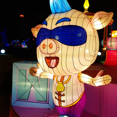 Les lanternes animales chinoises de décoration imperméabilisent/résistant au soleil pour le festival