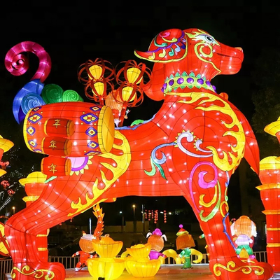 Taille imperméable extérieure des lanternes chinoises en soie 60CM-30M pour l'exposition de festival