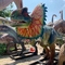 Statue de Dilophosaurus de modèle de dinosaure animatronique réaliste d'équipement de parc à thème