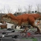 Equipo de parque temático modelo de dinosaurio animatrónico realista Carnotaurus estatua