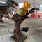 Statue de Confuciusornis de parc à thème de dinosaure animatronique de marche