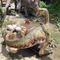 Equipo de parque temático modelo de dinosaurio animatrónico realista estatua de Oviraptor