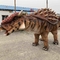 Doğal Renk Gerçekçi Dinozor Kostümü Manuel Kontrol Ankylosaurus Kostümü