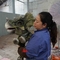Lichtgewicht zachte realistische handpop, Triceratops handpop