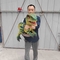 Marionnette réaliste grandeur nature de dinosaure, marionnette de Jurassic Park Velociraptor
