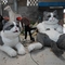 Yaşam Boyu Gerçekçi Animatronik Hayvanlar 200W Boy Özel İnteraktif Konuşan Kedi