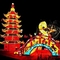 Parti Çin Festivali Feneri Suya Dayanıklı Geleneksel Çin Feneri