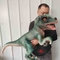 Marioneta de mano de Dino del parque temático/títere realista del brazo del dinosaurio