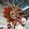 Wandmontierter animatronischer Drachenkopf 1,8 m 12 Monate Garantie