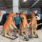 Canguru de animais animatrônicos realistas de 1,8 m para parque temático