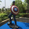 Figura de resina estátua da Marvel ao ar livre Escultura do Capitão América