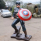 Reçine Şekil Marvel Heykeli Açık Kaptan Amerika Heykeli