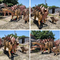 Vida exterior Waterproofing - dinossauro Animatronic realístico do tamanho para o parque do trampolim