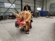 De rode Simulatie die van tijgeranimatronic Dino loopt