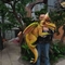 Mosca Animatronic Dragon Puppet del dinosauro del bambino del comando manuale