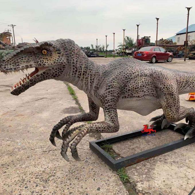 Life Size Realistic Animatronic Dinosaur Velociraptor Model Theme Park Dinosaur